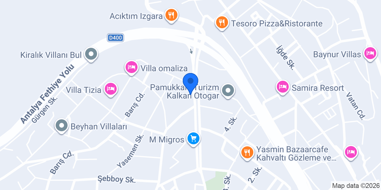 Tatil Villam Kalkan konumu