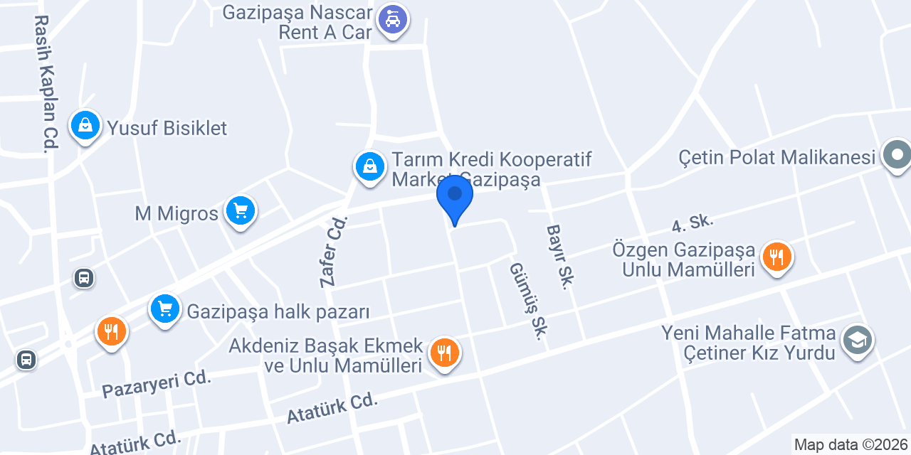 ANTALYA HURDACI konumu