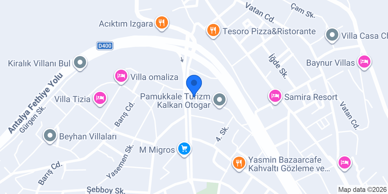 Asil Auto Kalkan Rent A Car konumu