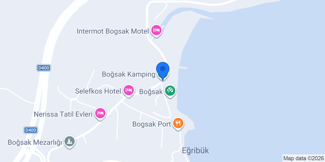 Boğsak Kamping konumu