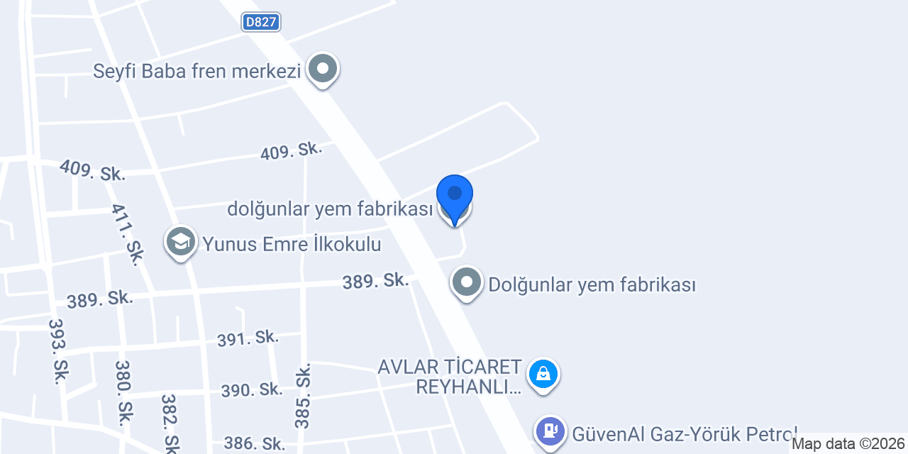 dolğunlar yem fabrikası konumu