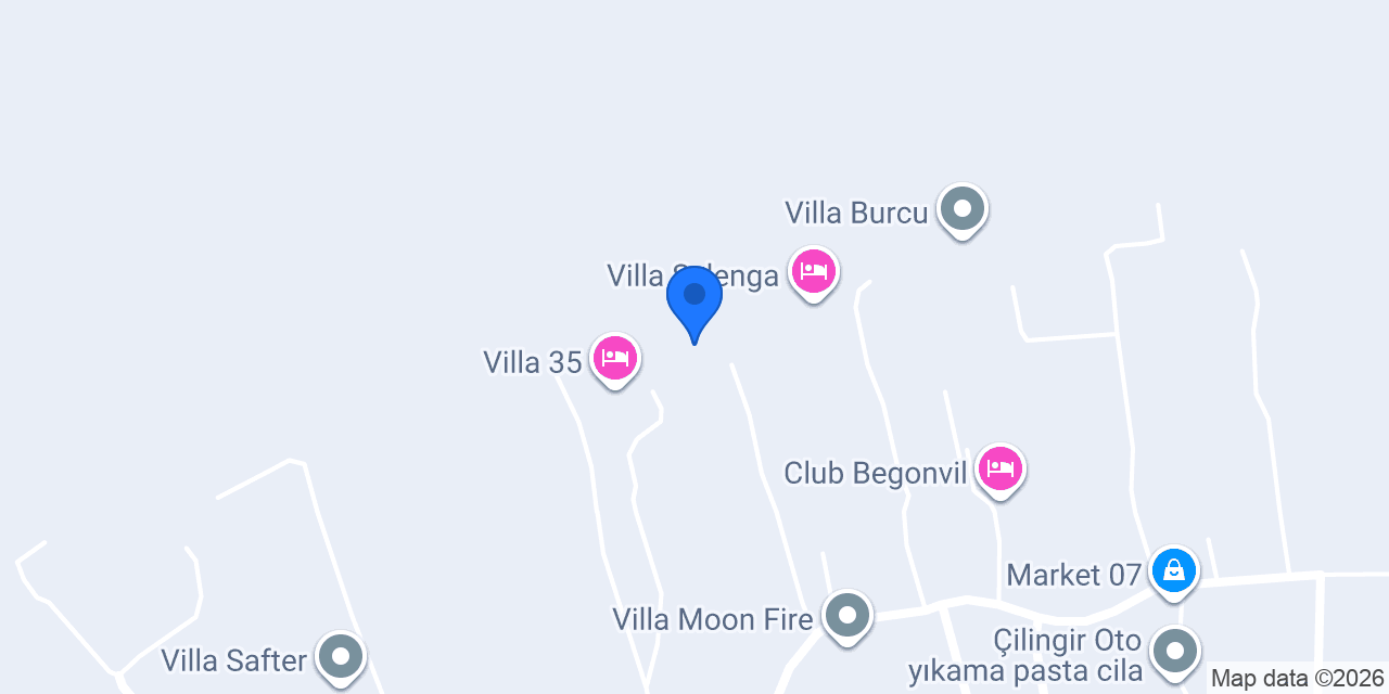 Kızılyaka Villa Ela konumu