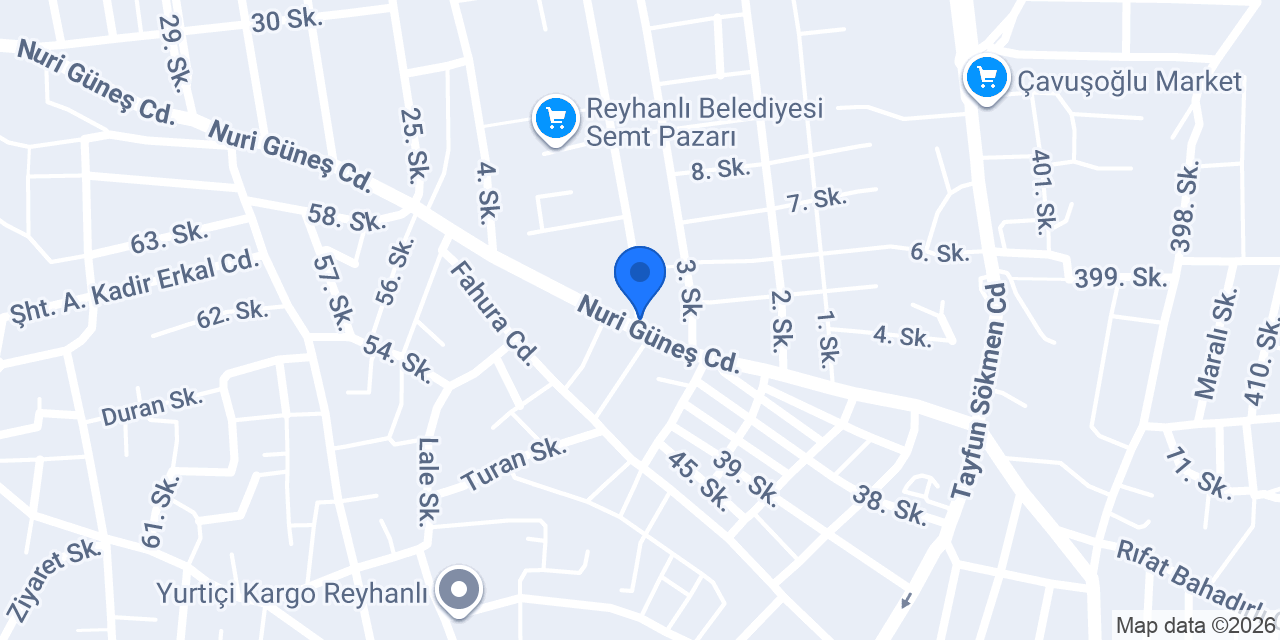 Uzman Oto Reyhanlı konumu