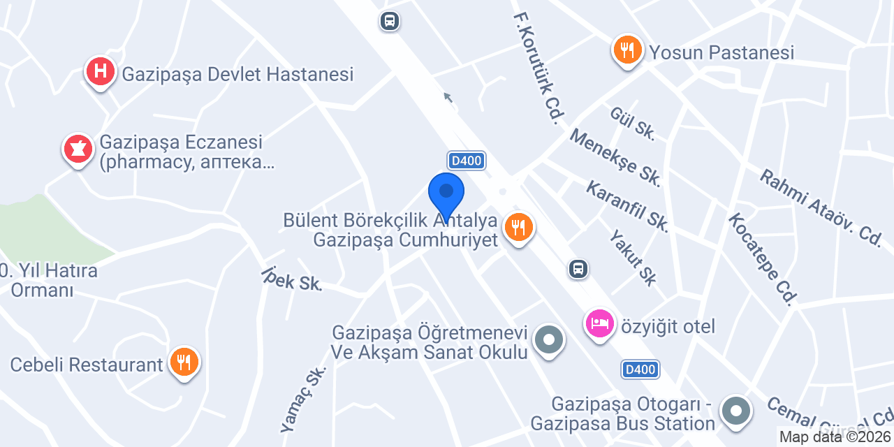 Gülen Çiçekçilik konumu