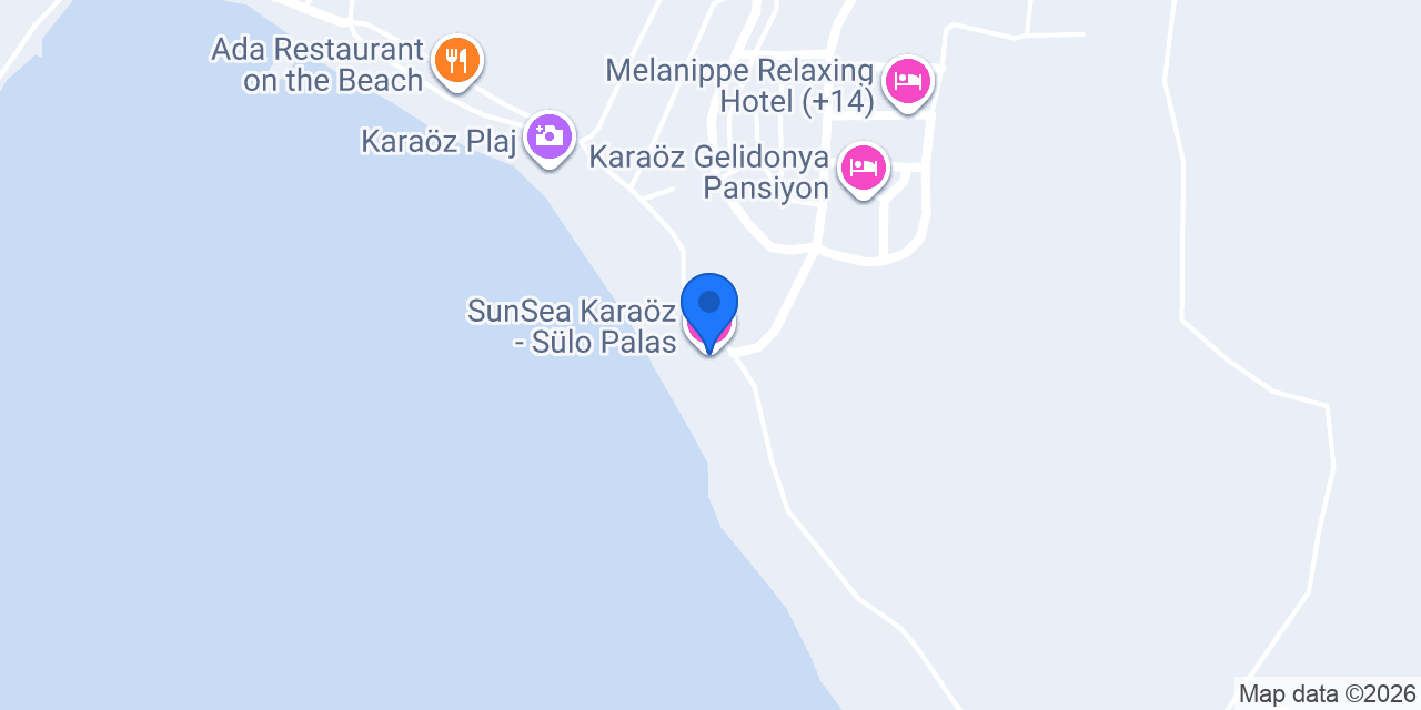 SunSea Karaöz - Sülo Palas konumu