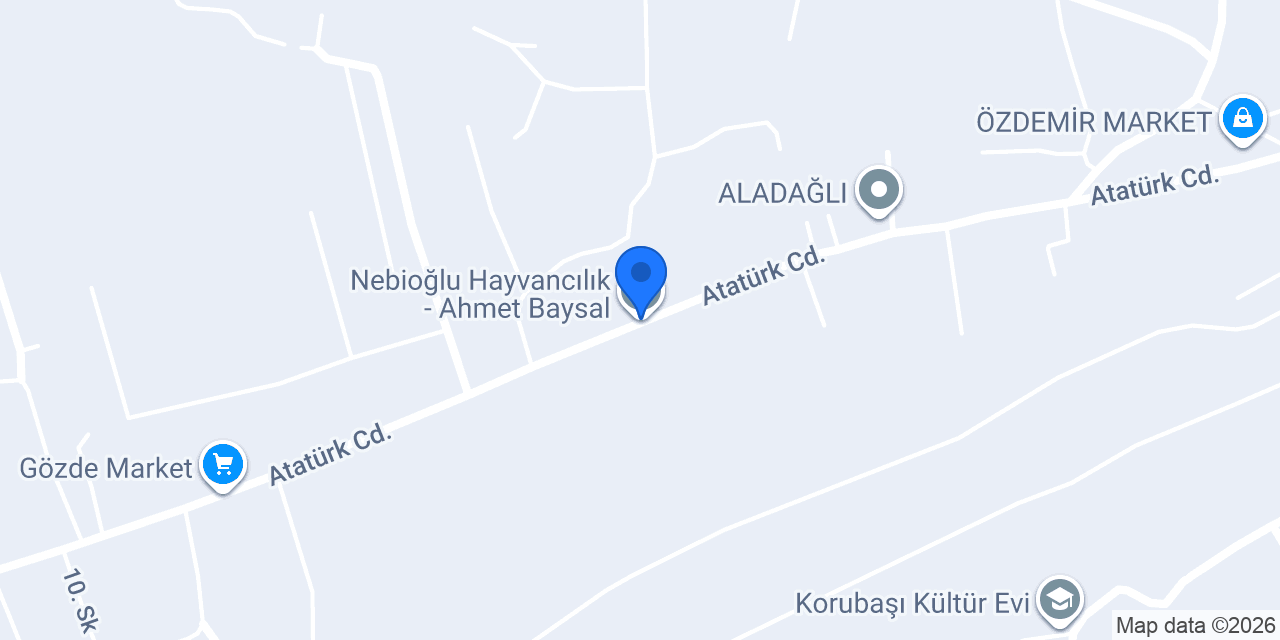 Nebioğlu Hayvancılık - Ahmet Baysal konumu