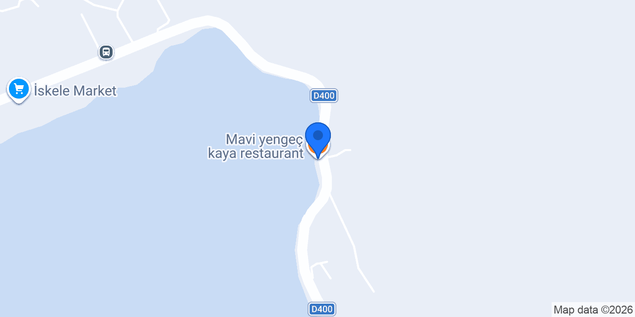Mavi yengeç kaya restaurant konumu