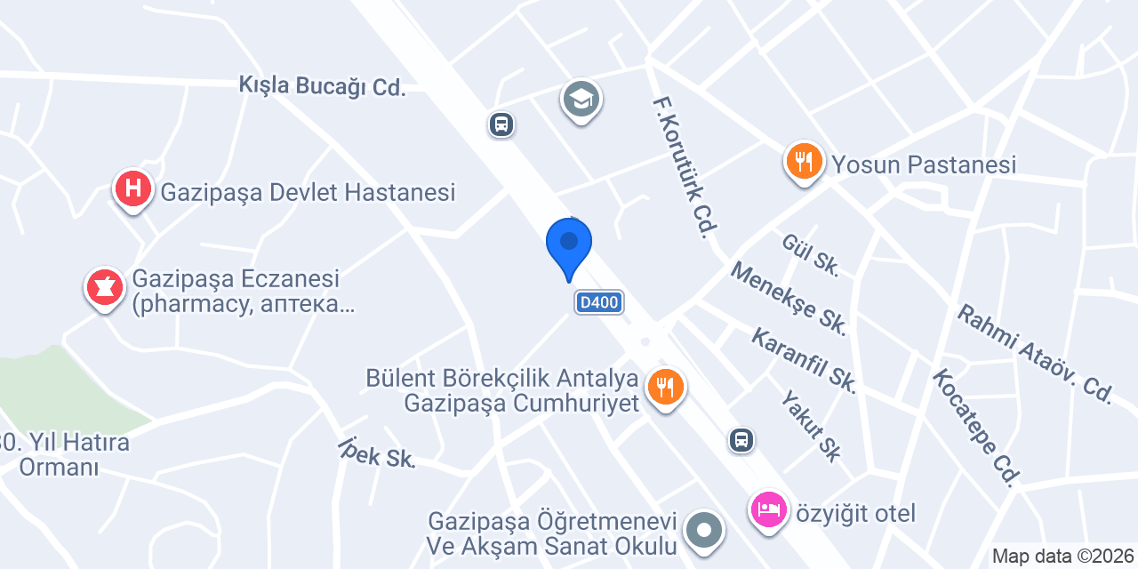 Antepli Baklavacı konumu