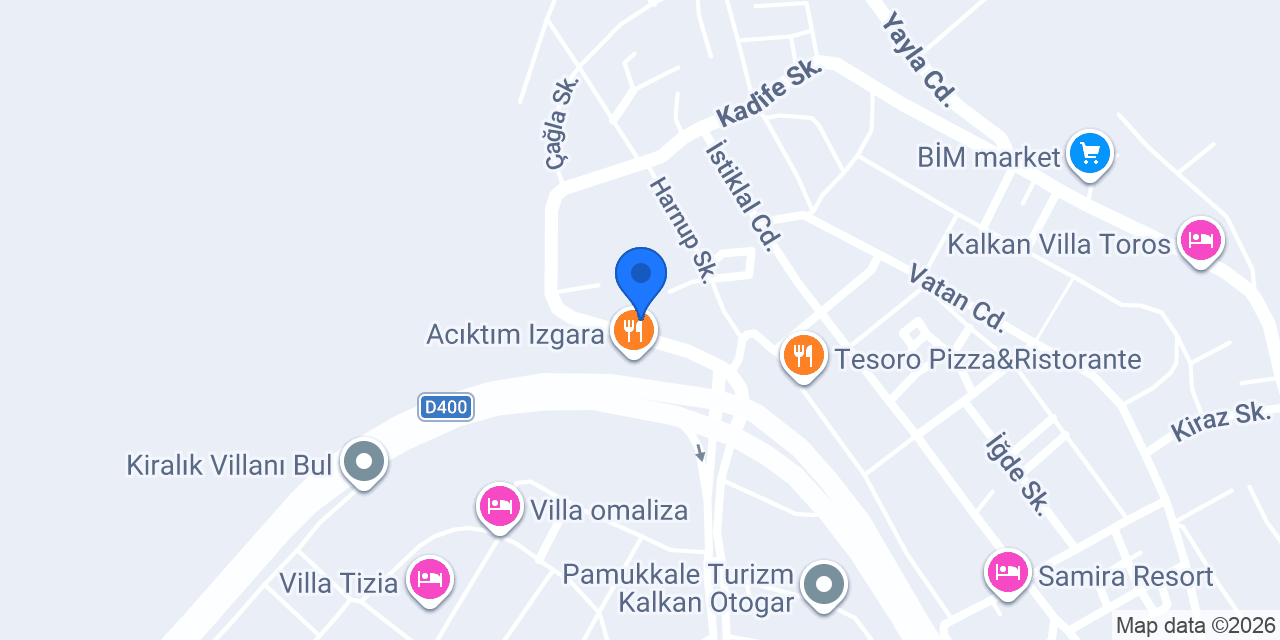 Kalkan Kuru Temizleme konumu