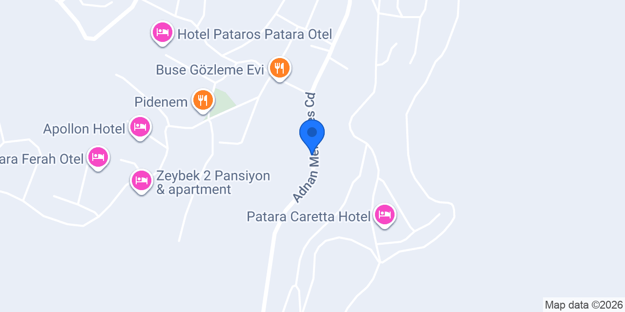 LETOON Pansiyon konumu