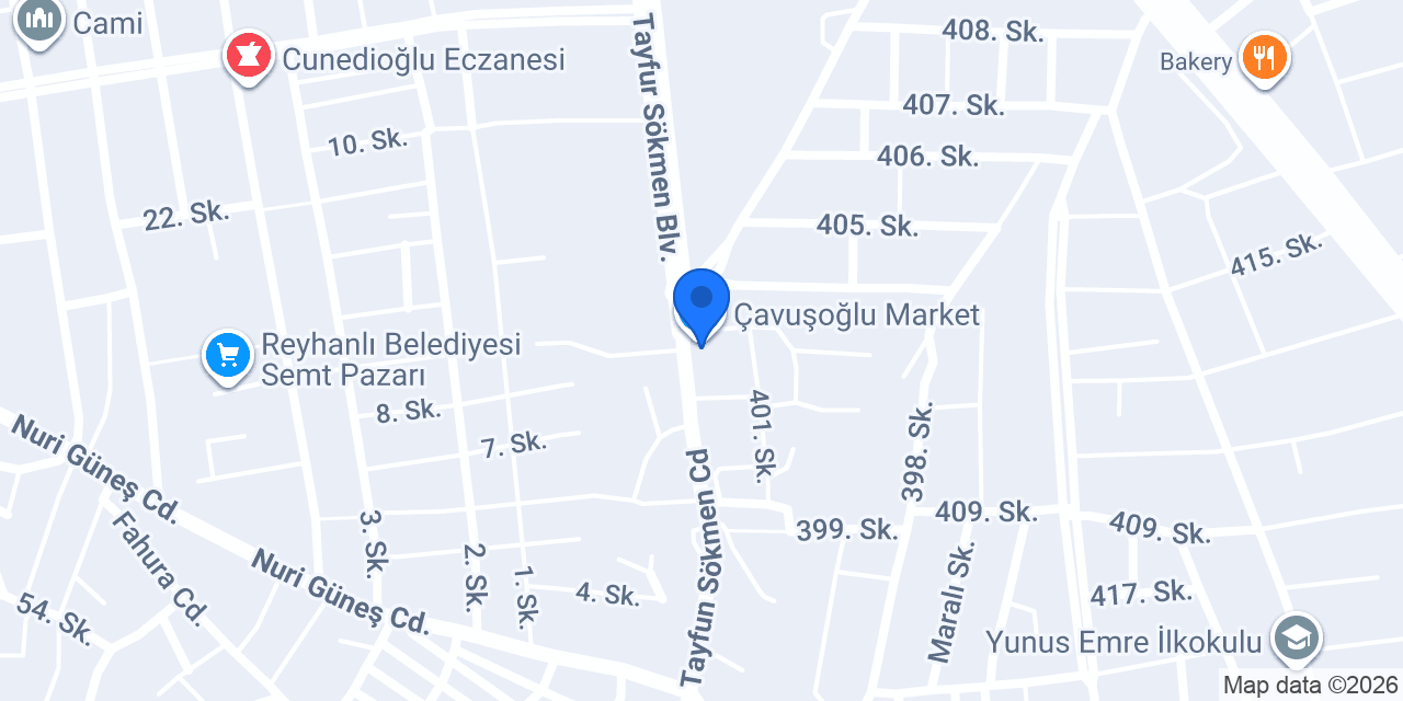 Çavuşoğlu Market konumu