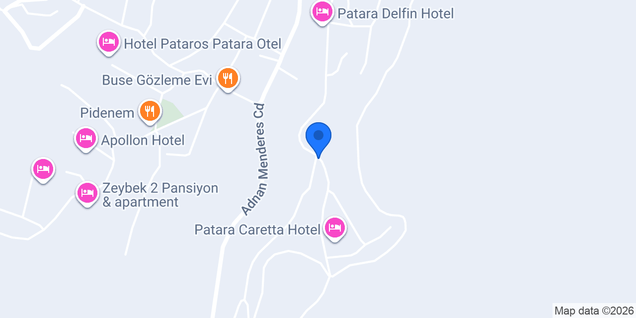 villa patara konumu