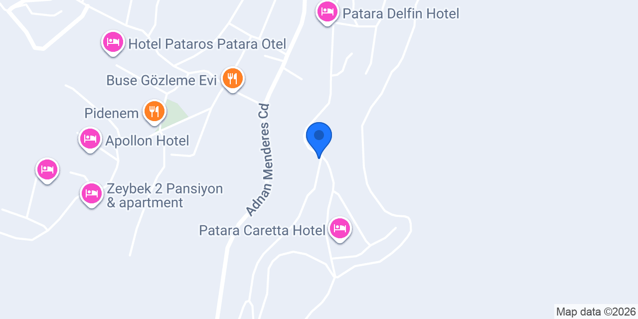 Patara Muhtarlığı konumu