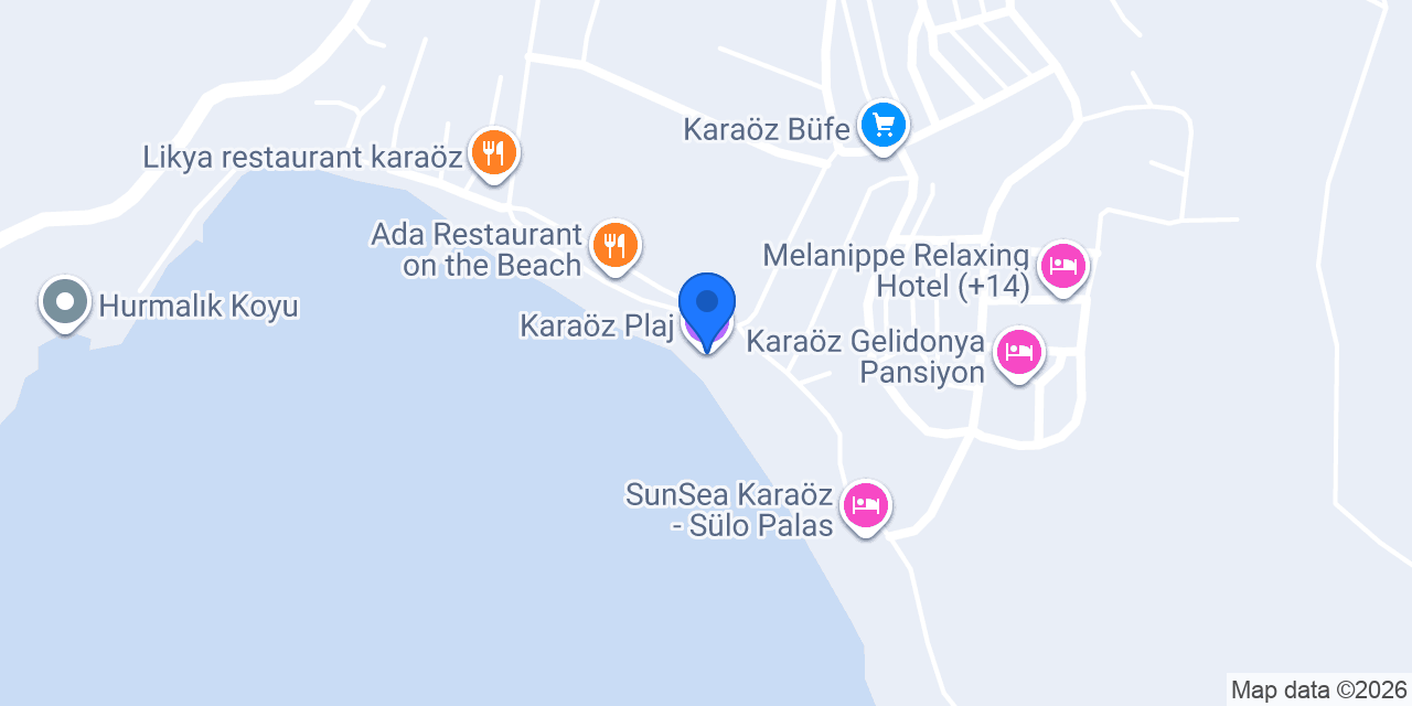 Karaöz Plaj konumu