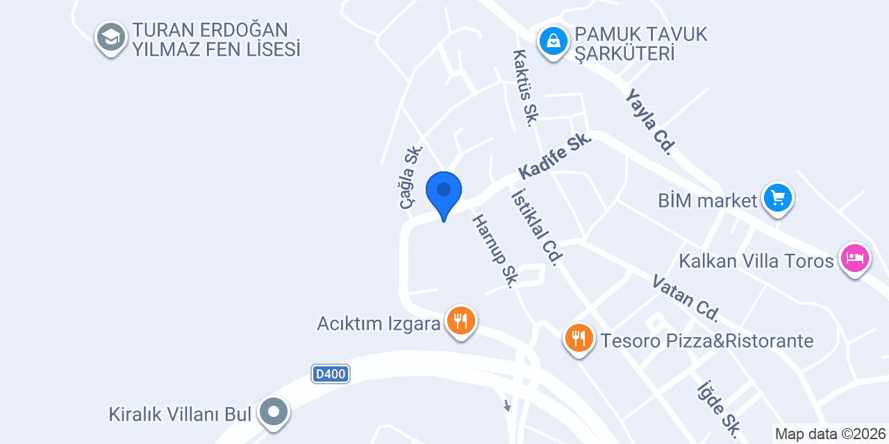 Villa Laren Kalkan konumu