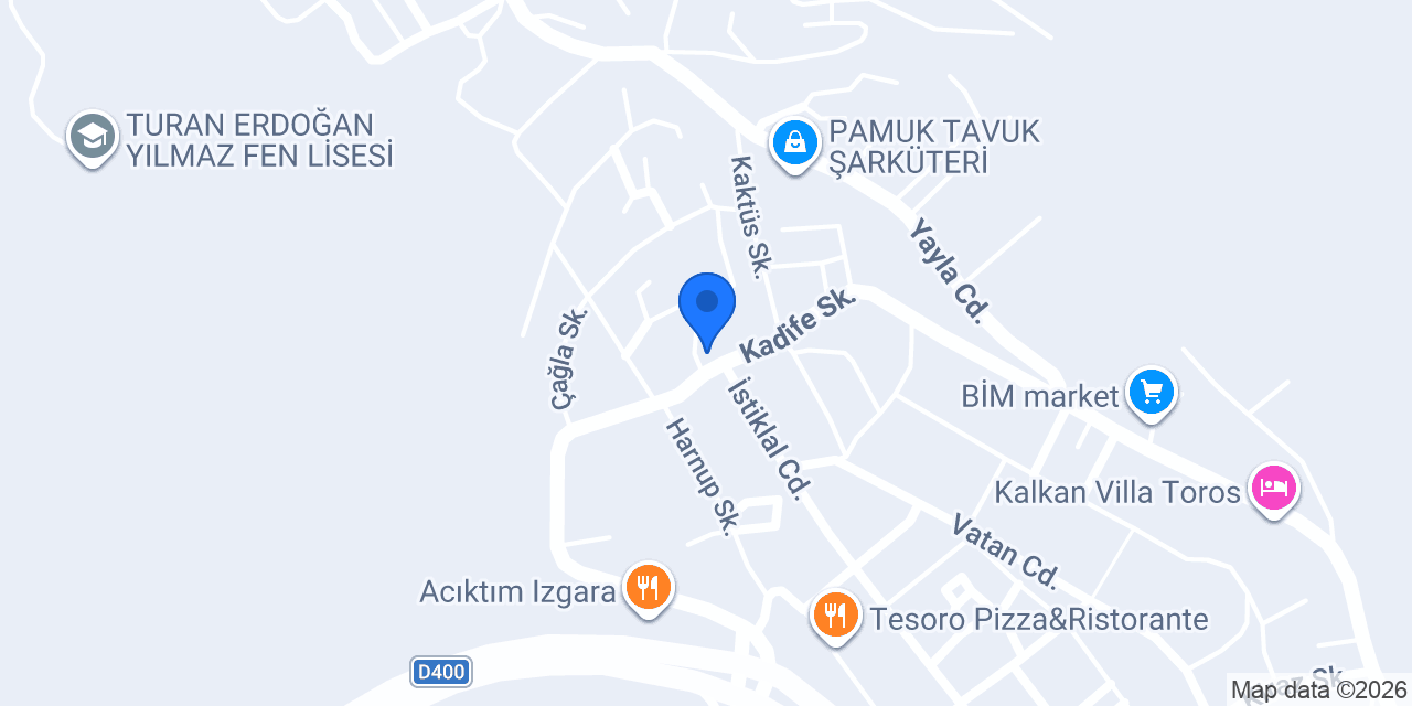 VİLLA MANOLYA konumu