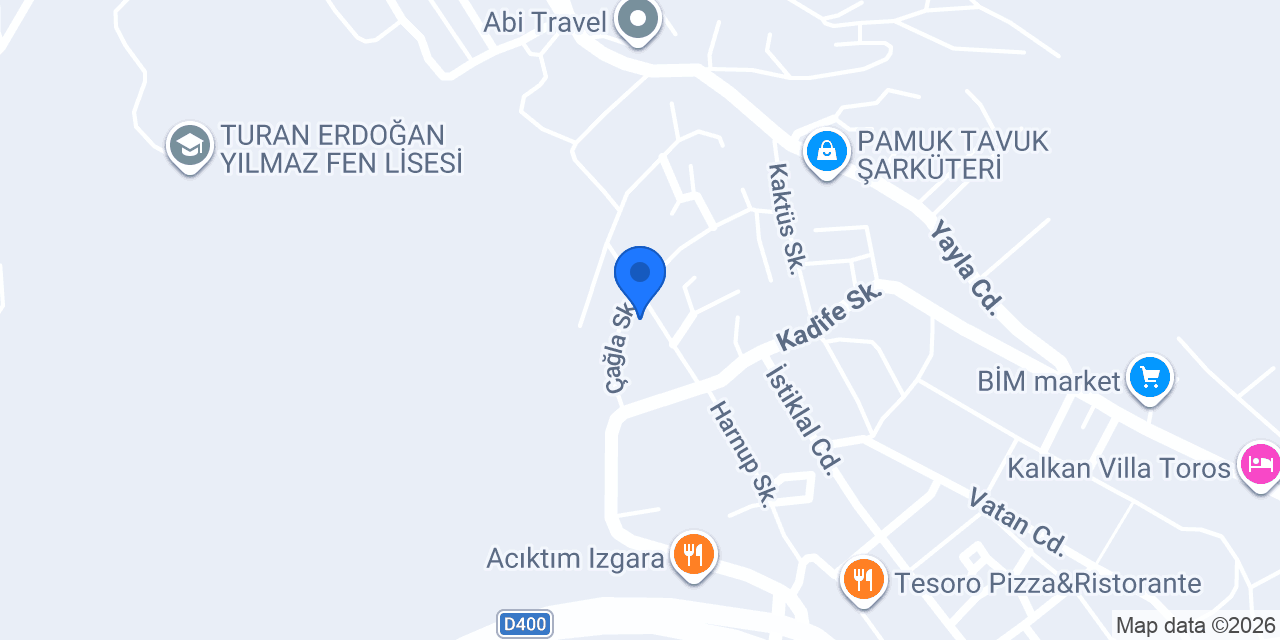 Villa Beyaz konumu