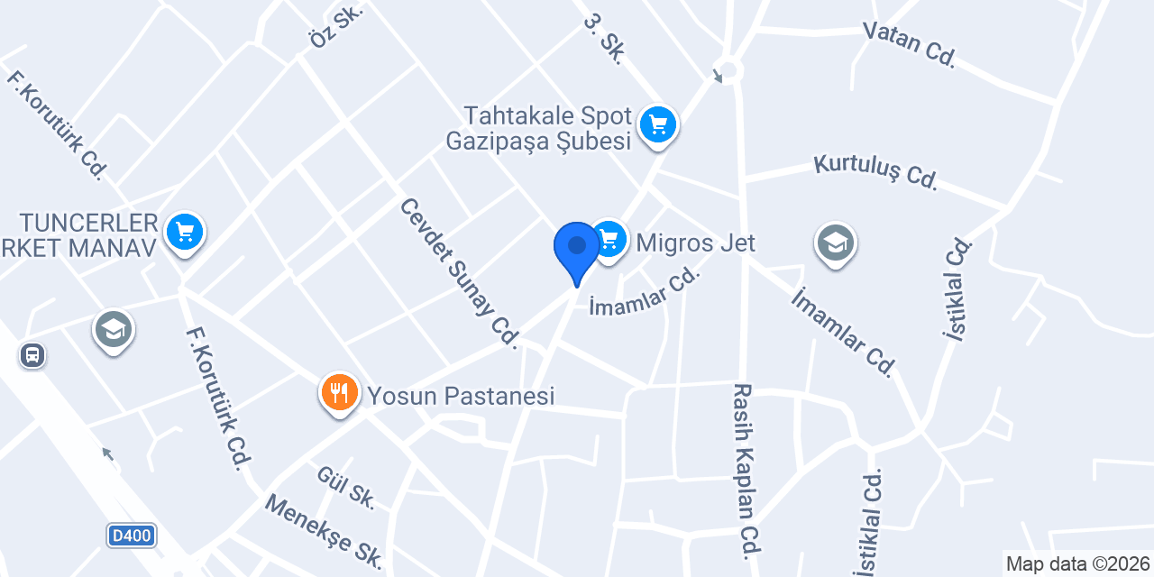 GAZİPAŞA TIKANIK AÇMA konumu