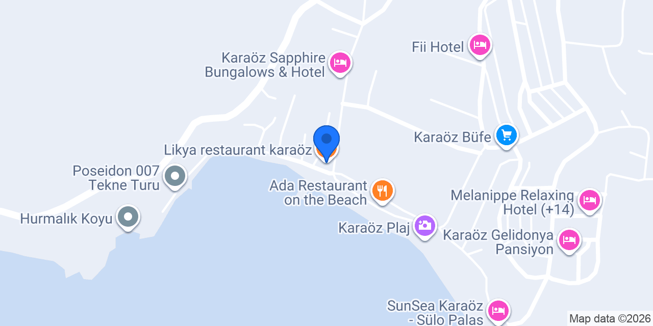 Likya restaurant karaöz konumu