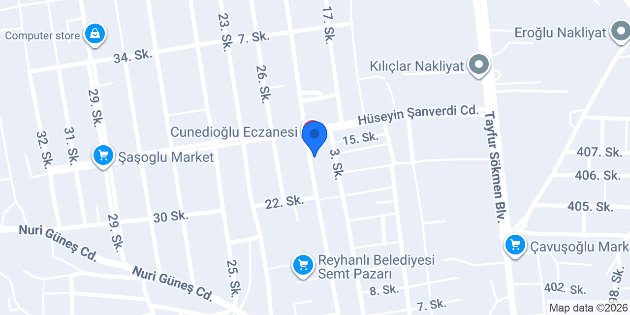 Tuğçe Eczanesi konumu