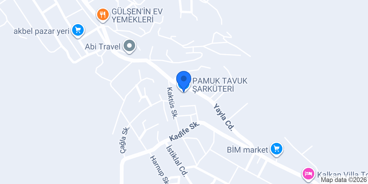 PAMUK TAVUK ŞARKÜTERİ konumu