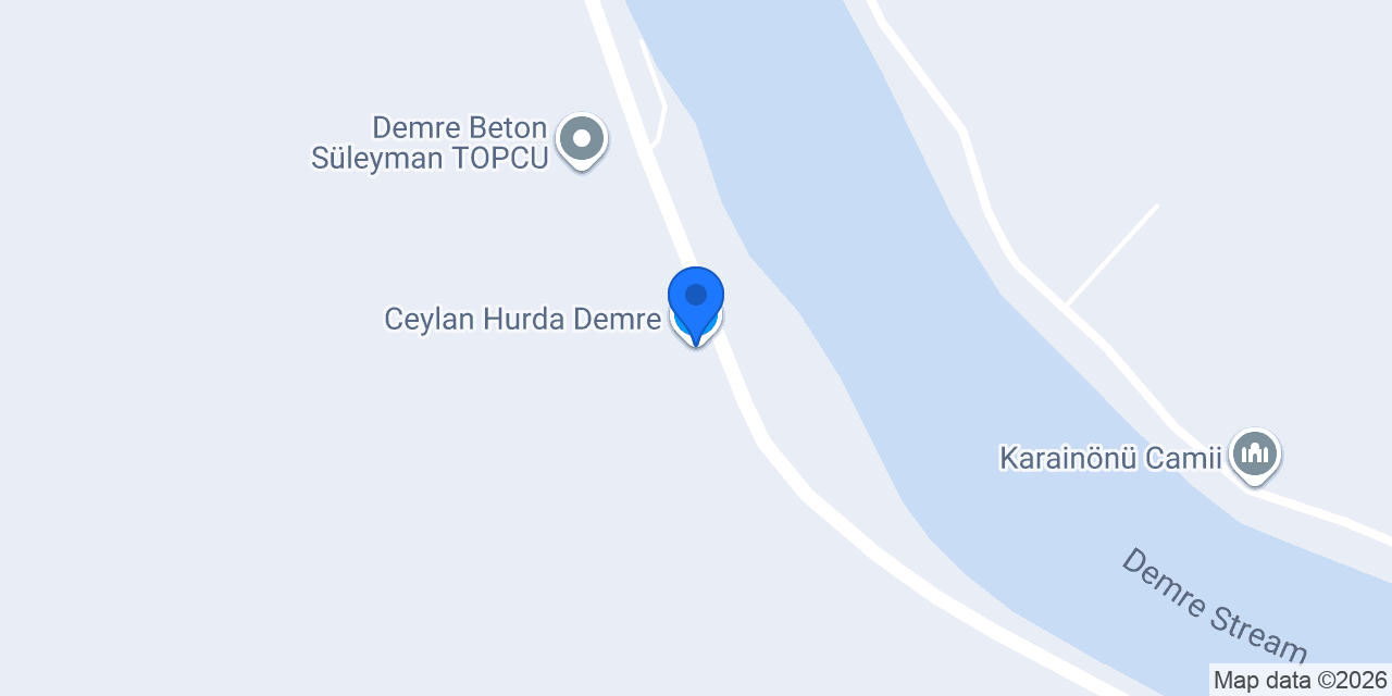 Ceylan Hurda Demre konumu