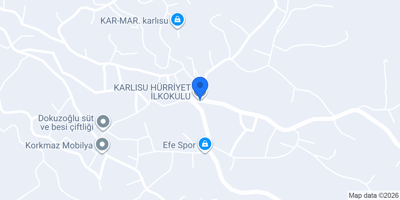 KARLISU HÜRRİYET İLKOKULU konumu