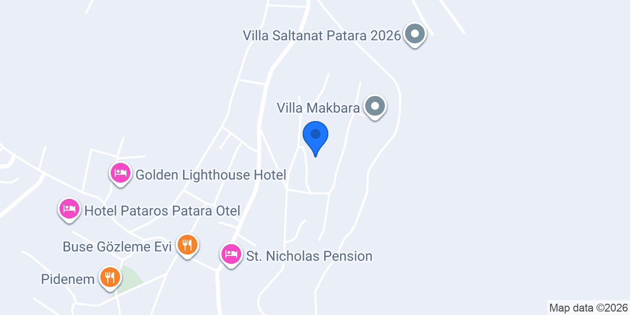 Xanthos Boutique Hotel Patara konumu