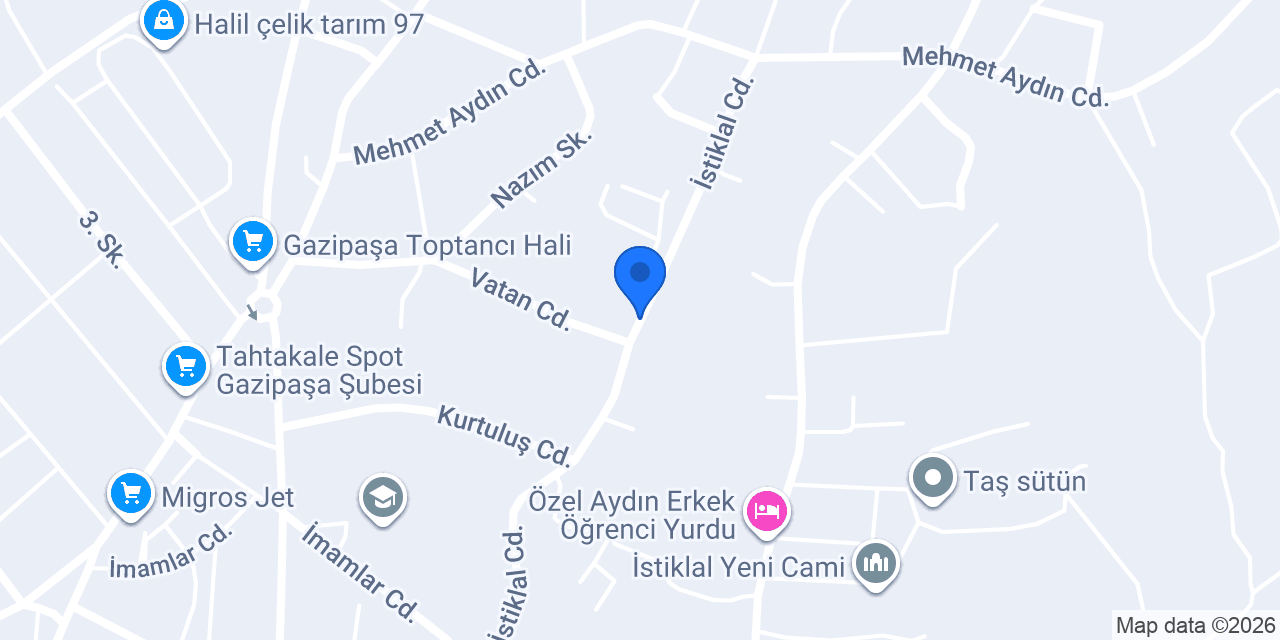 Coşar Optik konumu