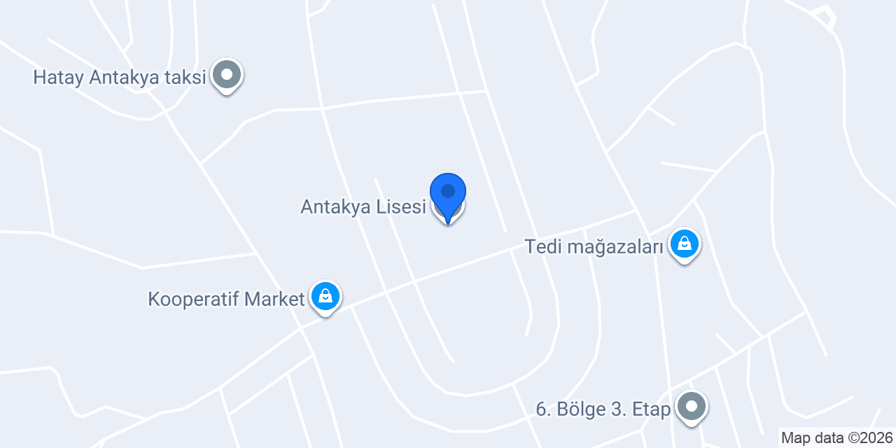 Antakya Lisesi konumu