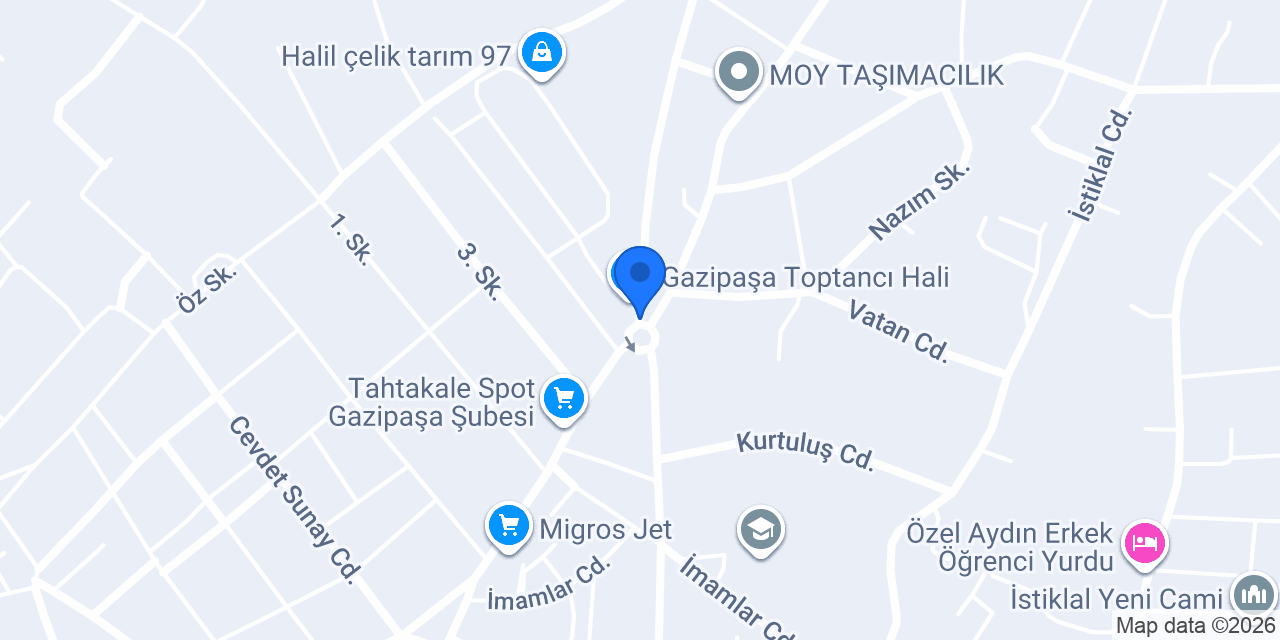 Sahin balık evi konumu
