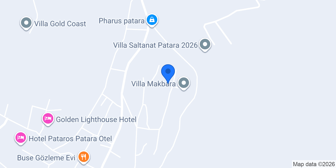 Villa patara vadi 2 konumu