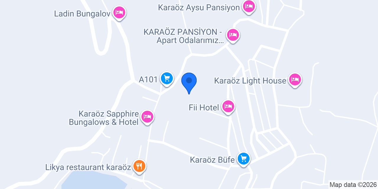Karaöz Bahçe Apart Evleri konumu
