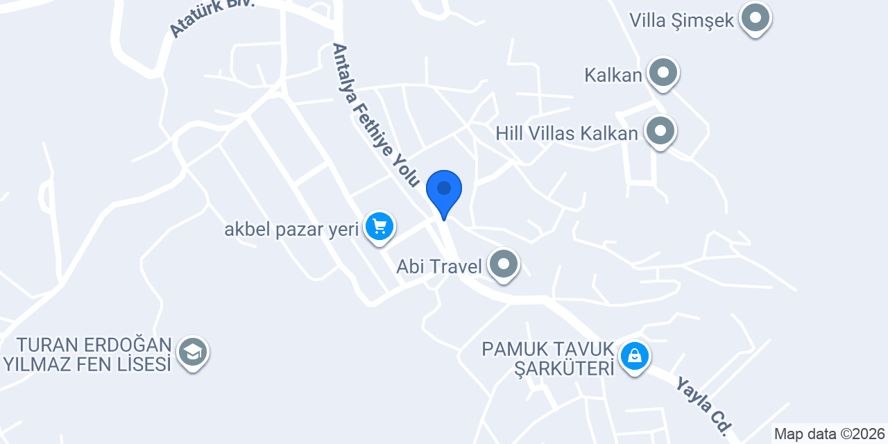 Can Perde Dikim Evi konumu