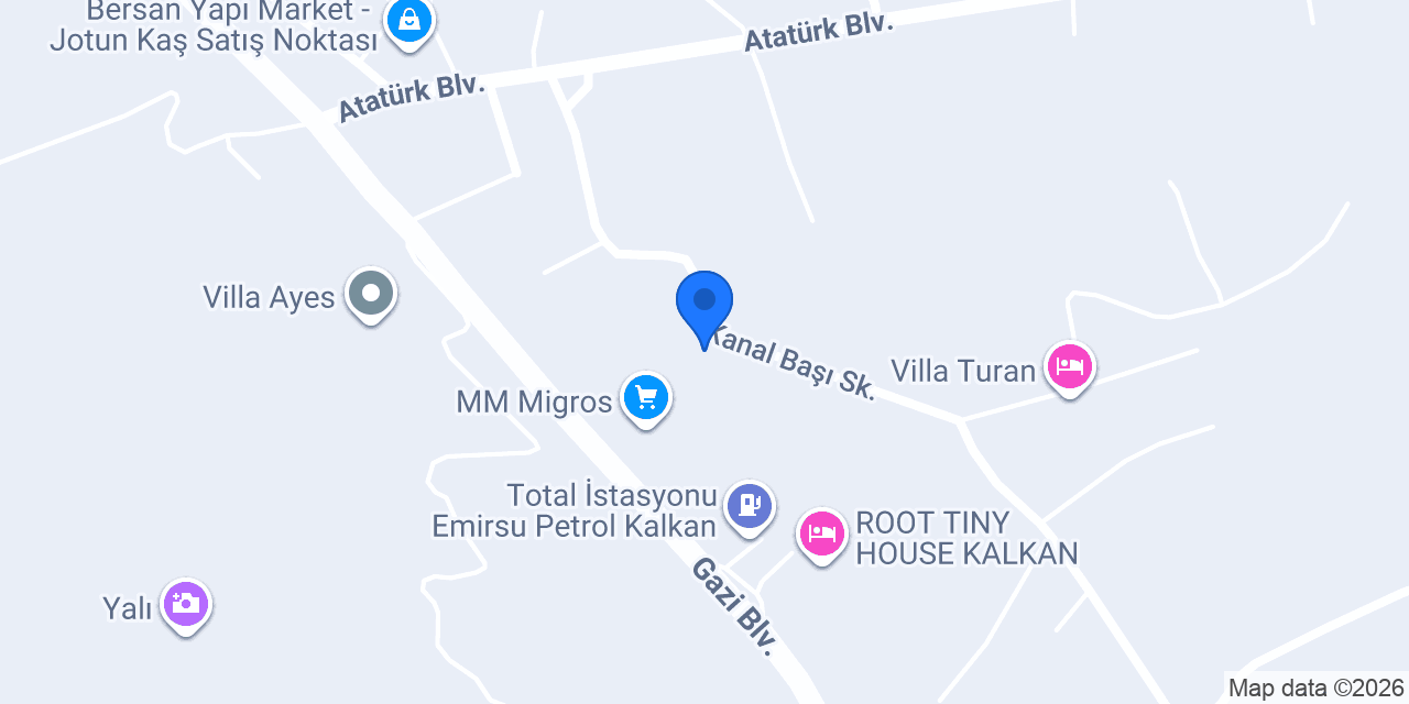 Egzotik Bahçe Süs Bitkileri konumu