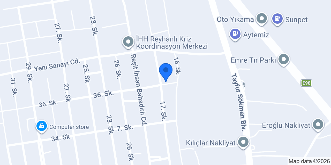 Hatay Metal konumu