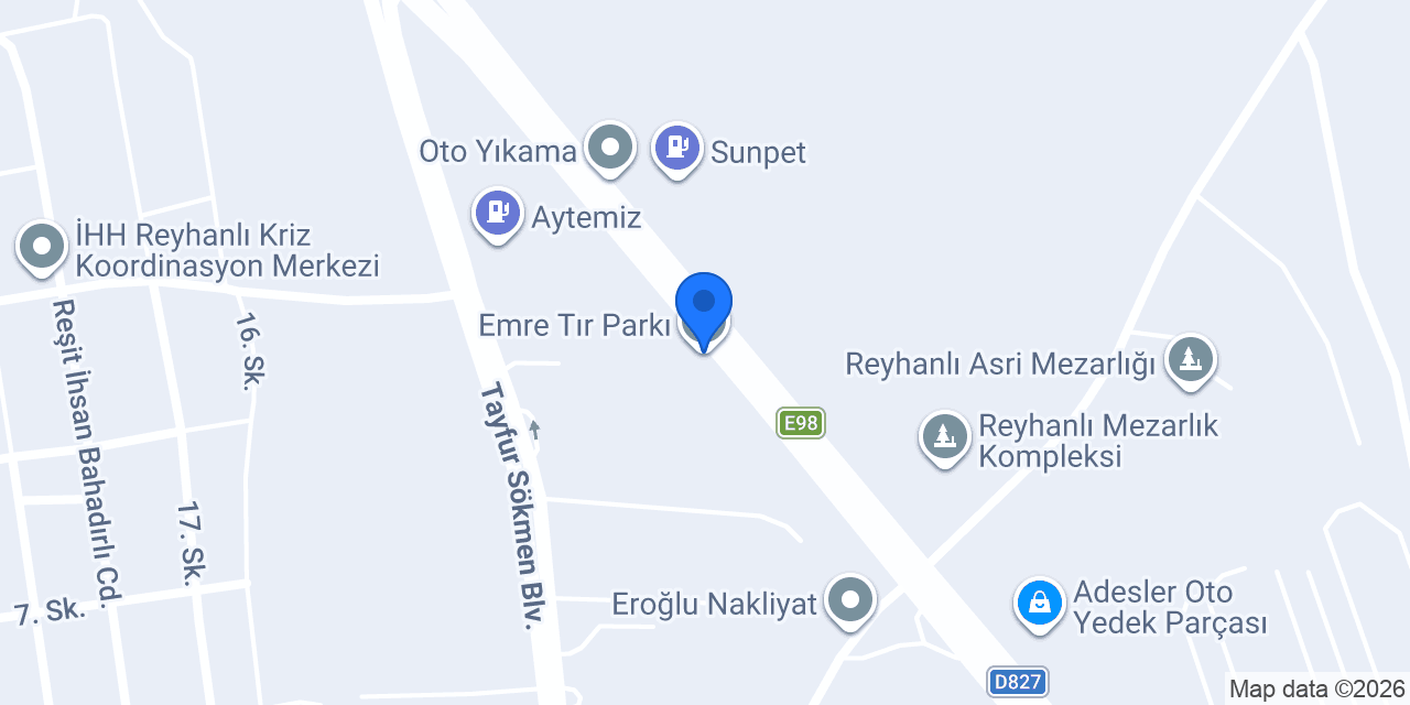 Emre Tır Parkı konumu