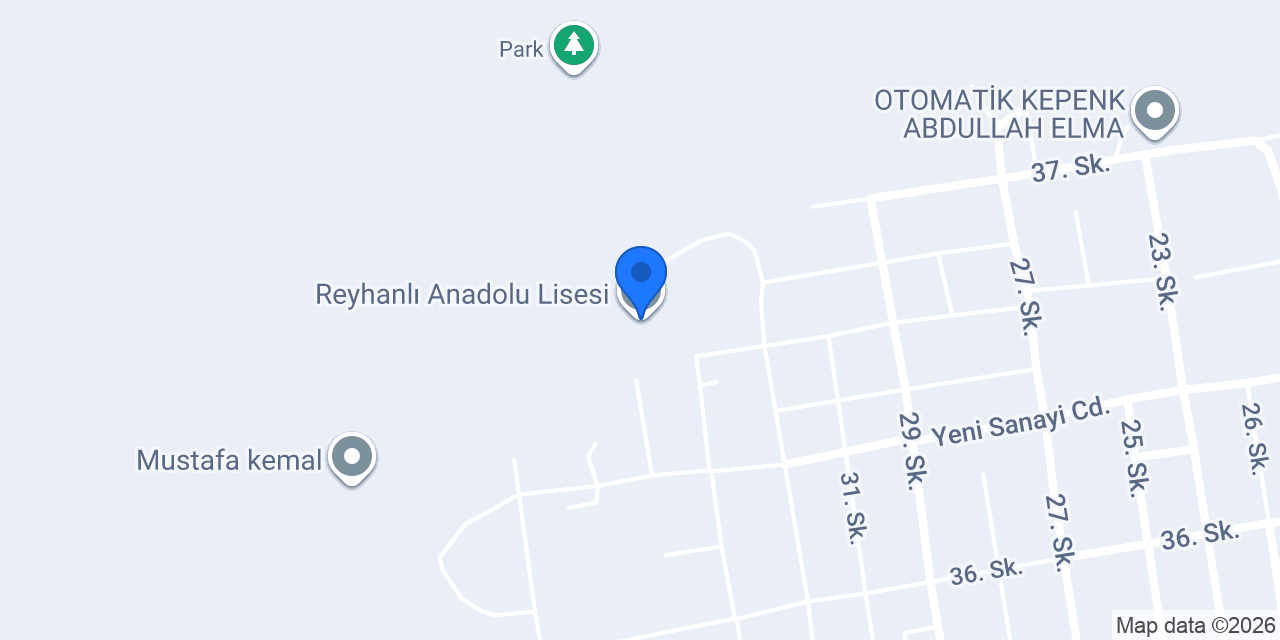 Reyhanlı Anadolu Lisesi konumu