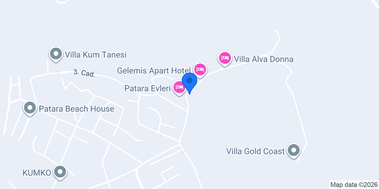 Patara Evleri konumu