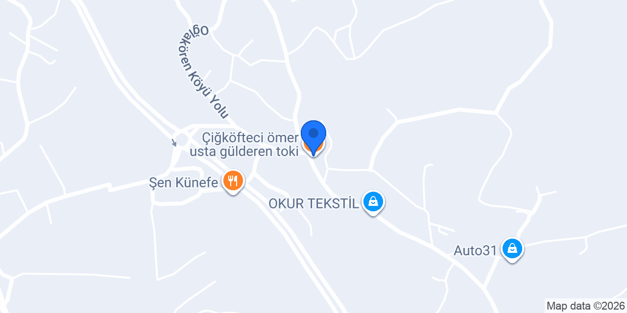 Çiğköfteci ömer usta gülderen toki konumu