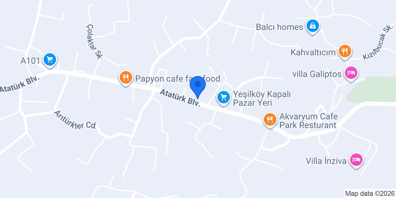 Kaş Nergiz Emlak konumu