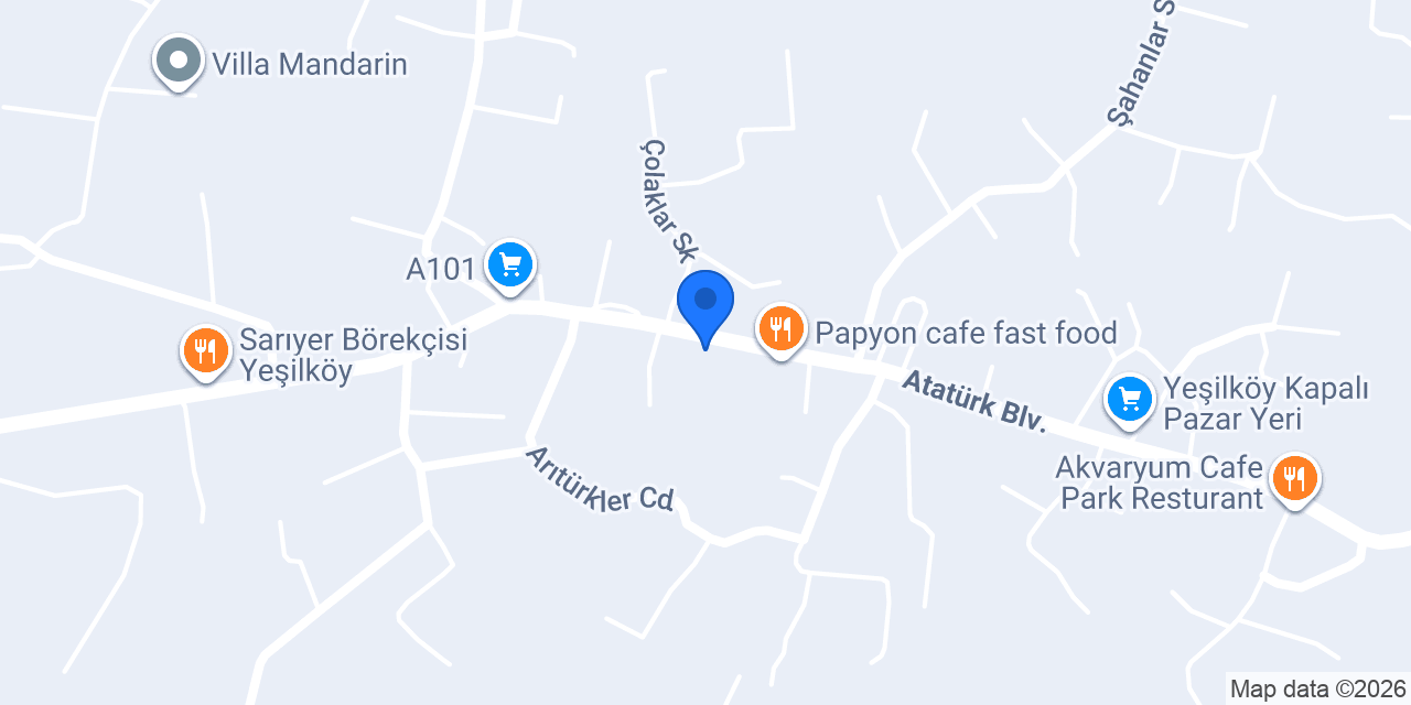Ptt-yeşilköy Şubesi konumu