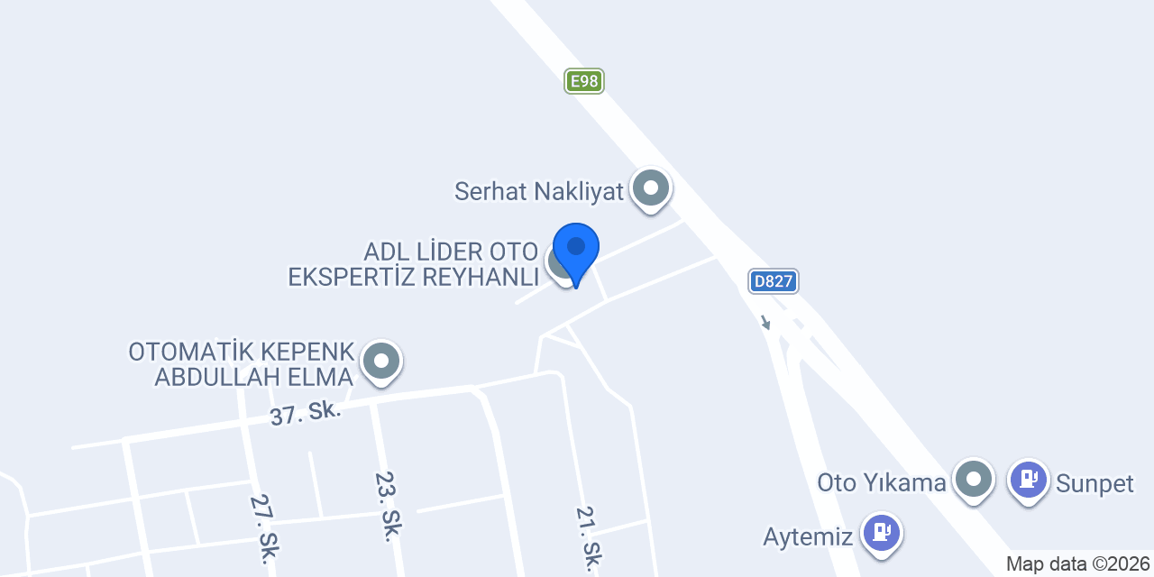 Reyhanlı Oto Ekspertiz konumu