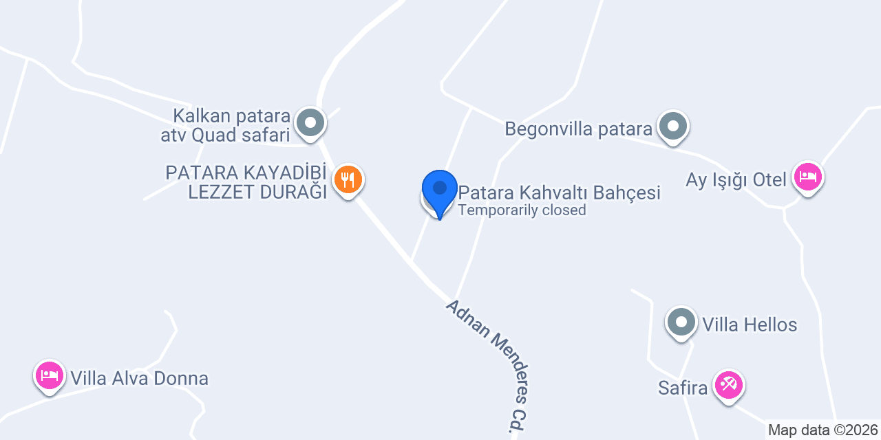 Patara Kahvaltı Bahçesi konumu