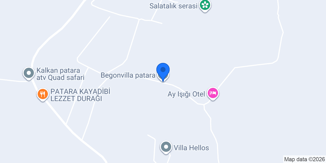 Begonvilla patara konumu