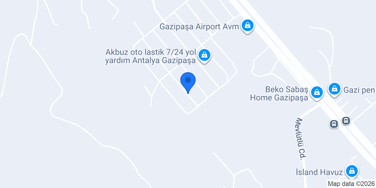 Gazipaşa Cam Balkon konumu