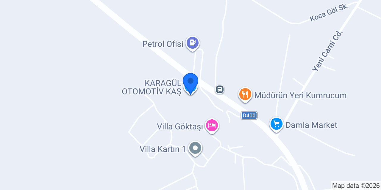 KARAGÜL OTOMOTİV KAŞ konumu