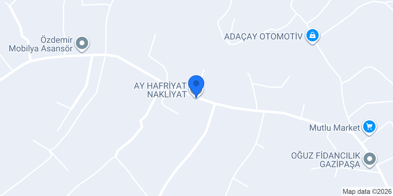 AY HAFRİYAT NAKLİYAT konumu