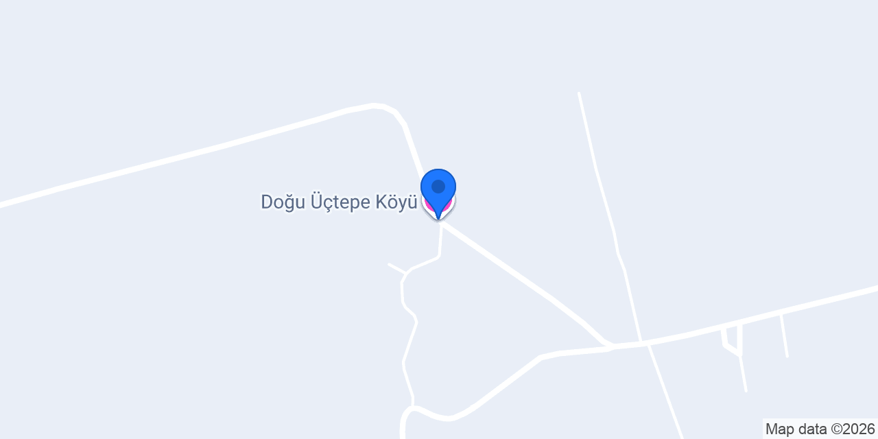 Doğu Üçtepe Köyü konumu