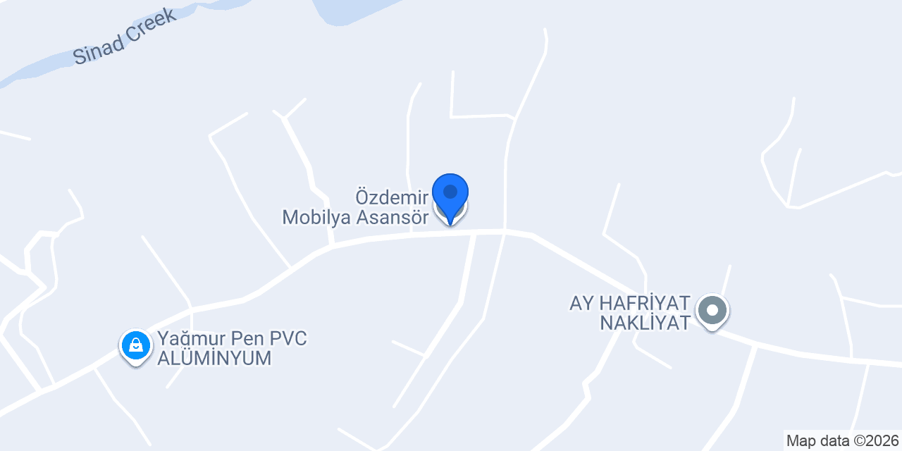 Özdemir Mobilya Asansör konumu